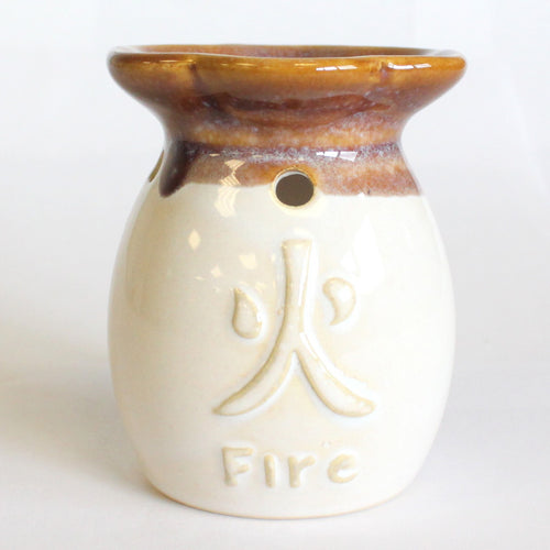 Ceramic earth element oil wax fragrance burners small natural eco-friendly vegan 